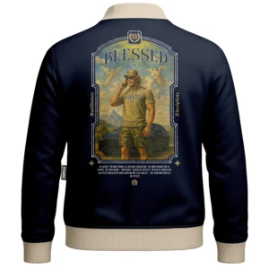 Bluza Baseball Blessed - Granatowa