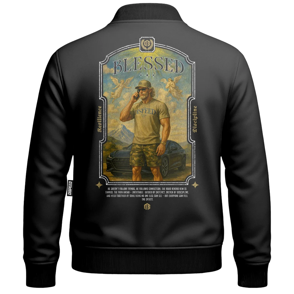 Bluza Baseball Blessed - Grafitowa