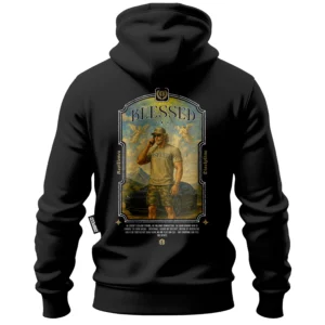 Bawełniana bluza z kapturem Blessed - Czarna