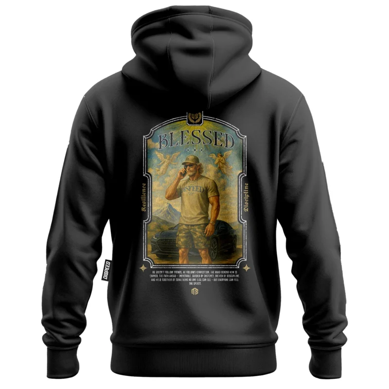 Lekka bluza z kapturem Blessed - Grafitowa