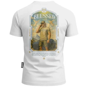 T-shirty bawełniany Blessed - Biały
