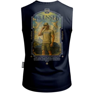 Tank Top Blessed - Granatowy