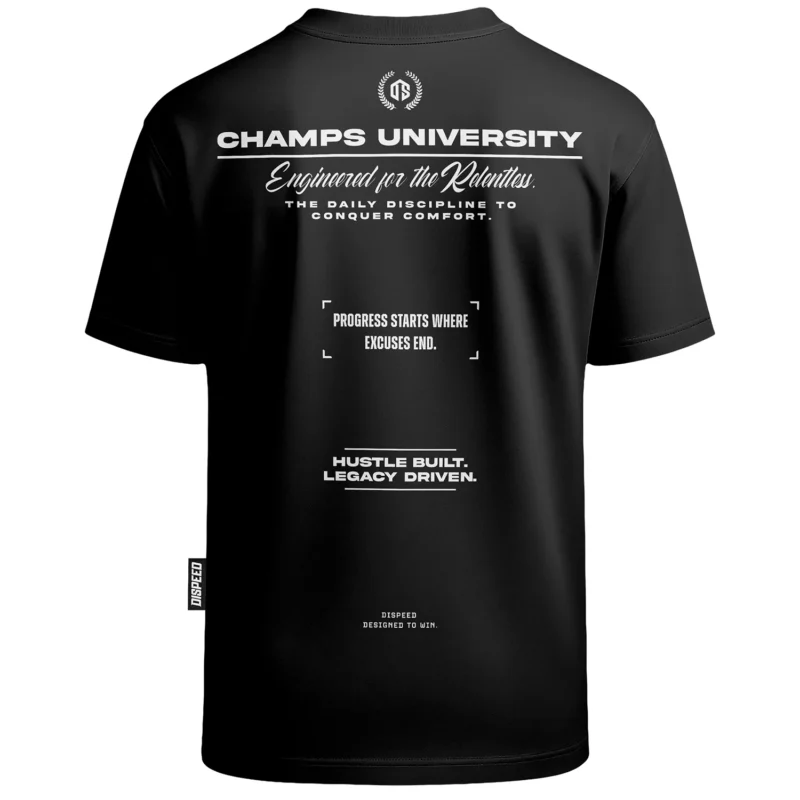 T-shirt Oversize Champs II - Czarny