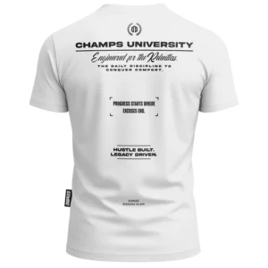 T-shirt bawełniany Dispeed Champs II - Biały