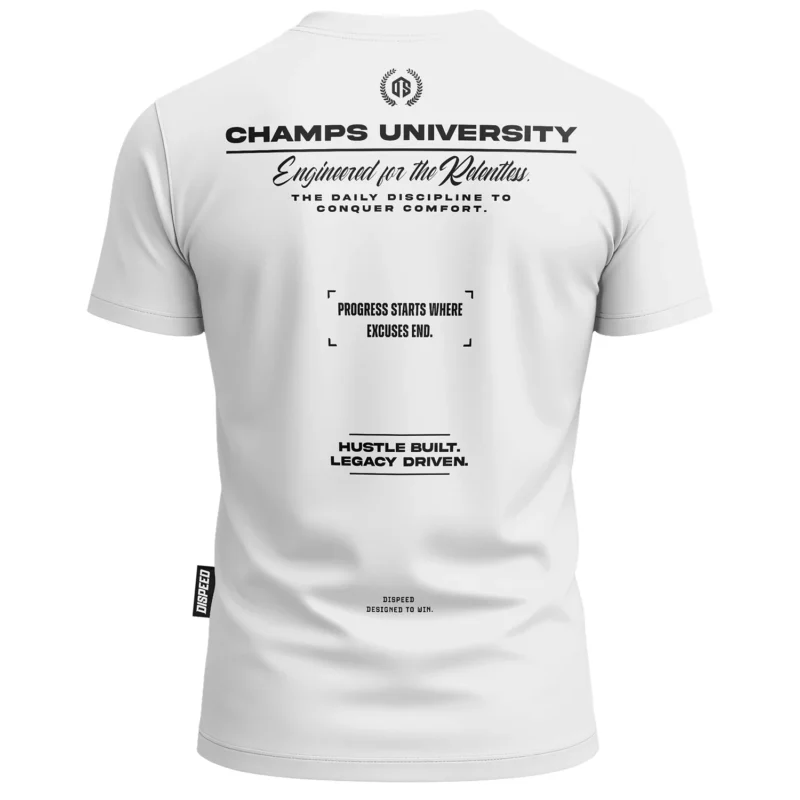 T-shirt bawełniany Dispeed Champs II - Biały