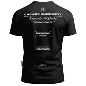 T-shirt bawełniany Dispeed Champs II - Czarny