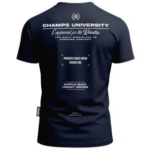 T-shirt bawełniany Dispeed Champs II - Granatowy