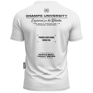T-shirt SLIM Champs II - Biały