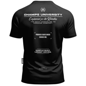 T-shirt SLIM Champs II - Czarny