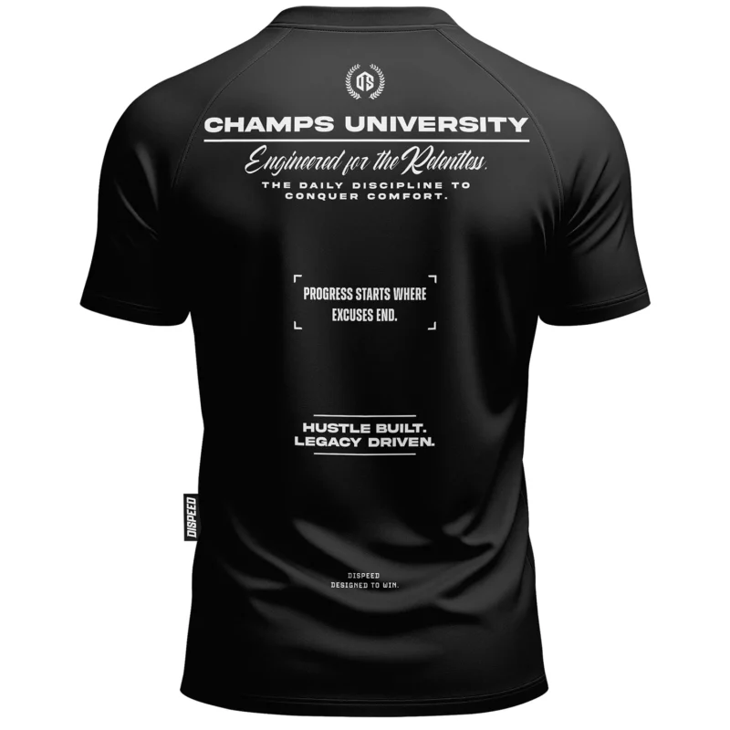 T-shirt SLIM Champs II - Czarny
