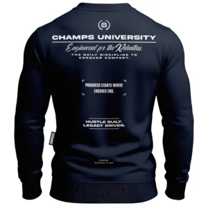 Bawełniana bluza bez kaptura Champs II - Granatowa