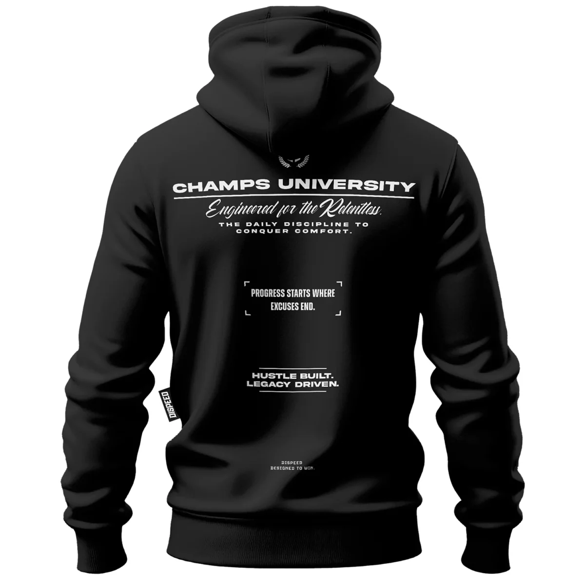 Bawełniana bluza z kapturem Champs II - Czarna