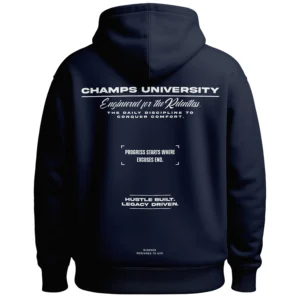 Bluza z kapturem Oversize Champs II - Granatowa