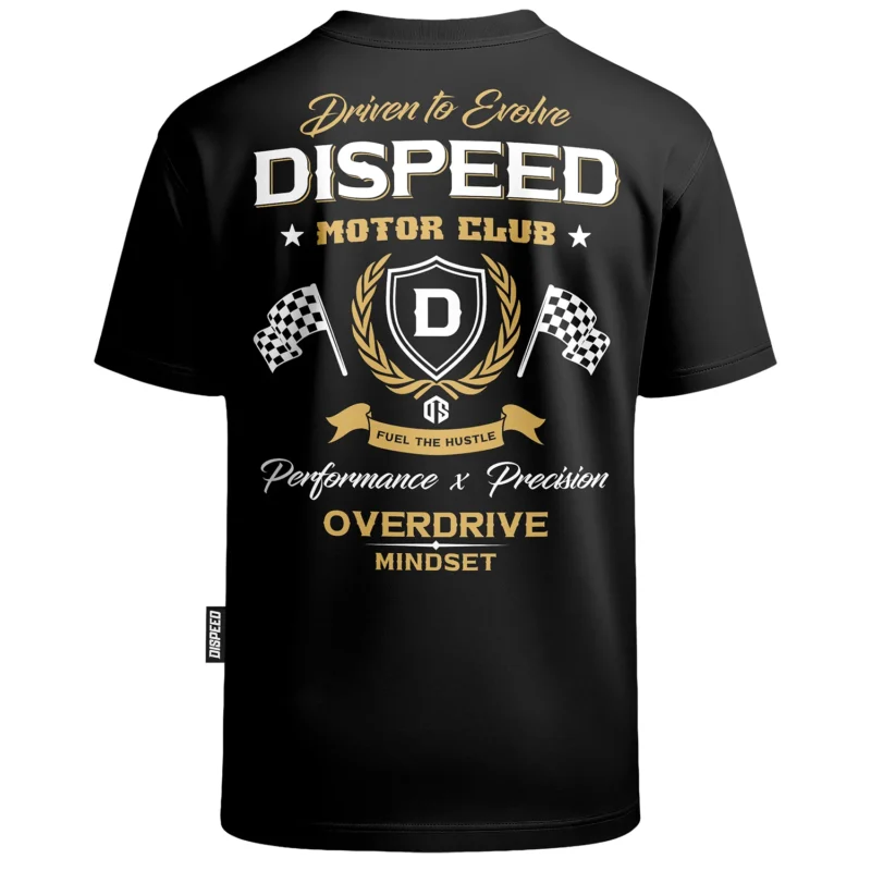 T-shirt Oversize Motor Club - Czarny
