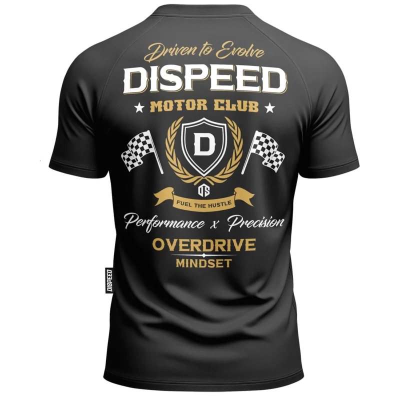 T-shirt SLIM Motor Club - Czarny