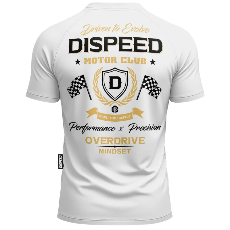 T-shirt SLIM Motor Club - Biały