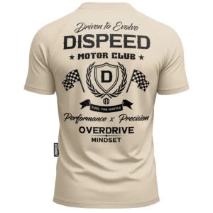 T-shirt SLIM Motor Club - Beżowy