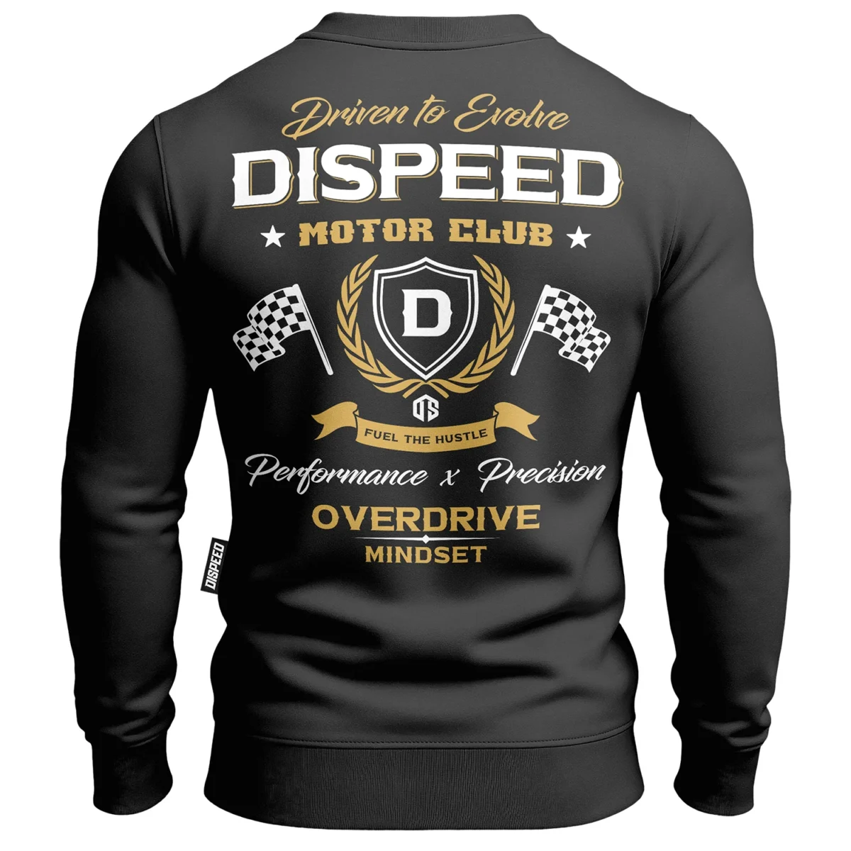 Bawełniana bluza bez kaptura Motor Club - Grafitowa