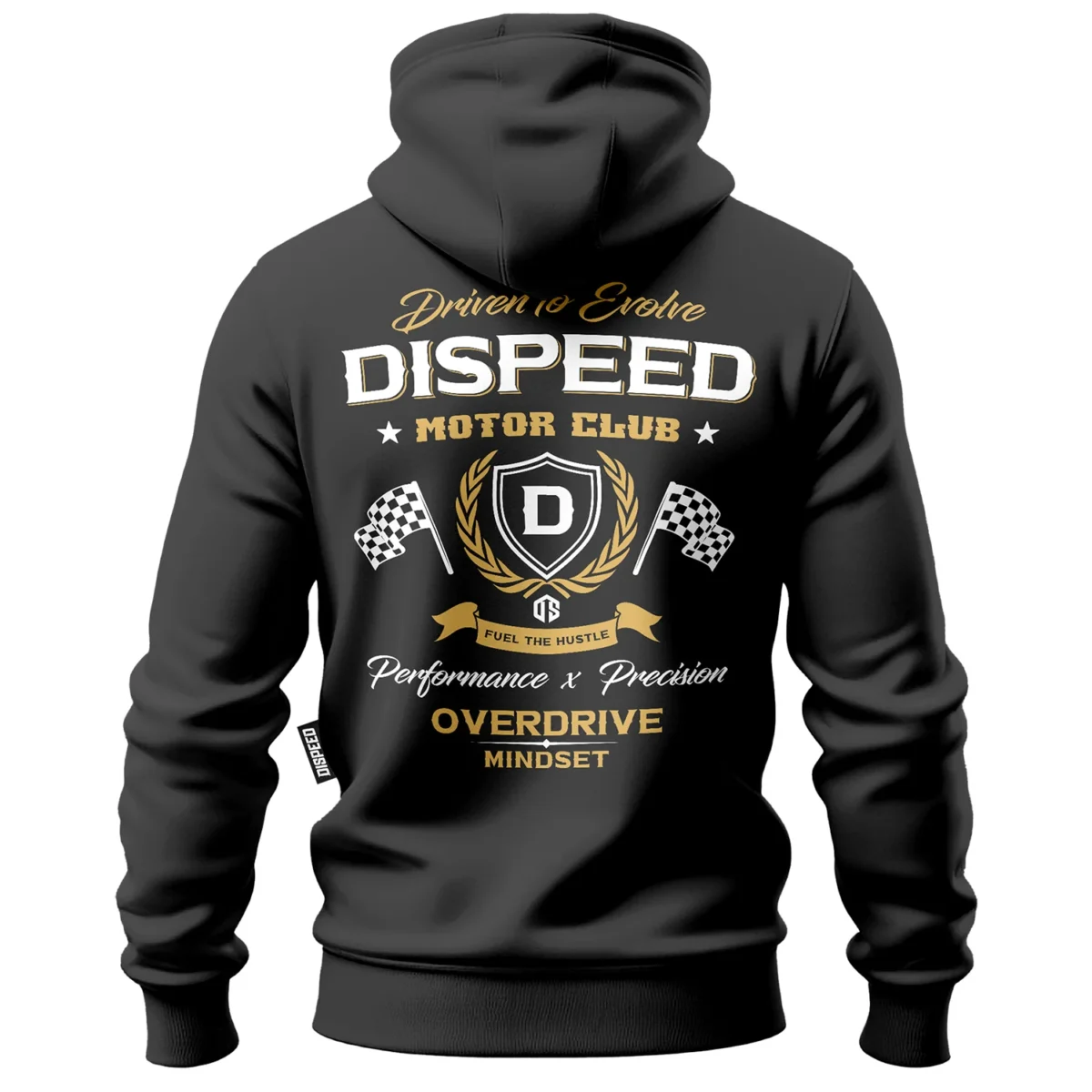 Bawełniana bluza z kapturem Motor Club - Grafitowa