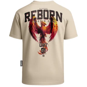 T-shirt Oversize Reborn - Beżowy