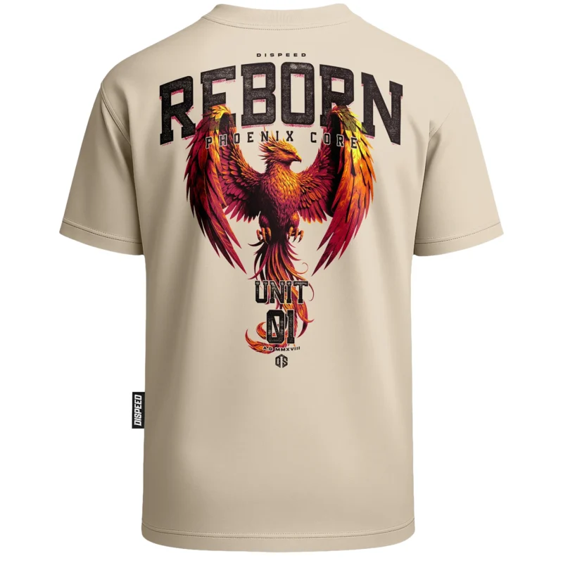 T-shirt Oversize Reborn - Beżowy