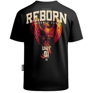 T-shirt Oversize Reborn - Czarny