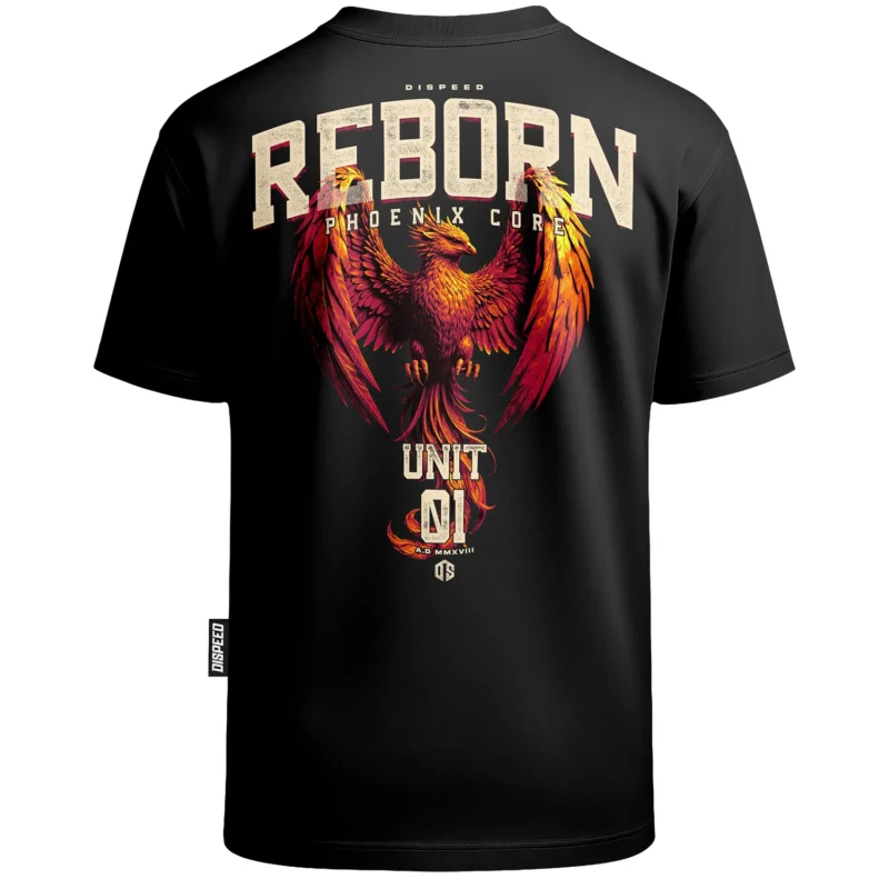 T-shirt Oversize Reborn - Czarny