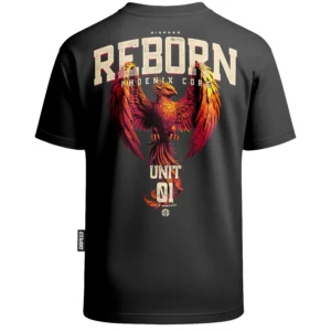 T-shirt Oversize Reborn - Grafitowy