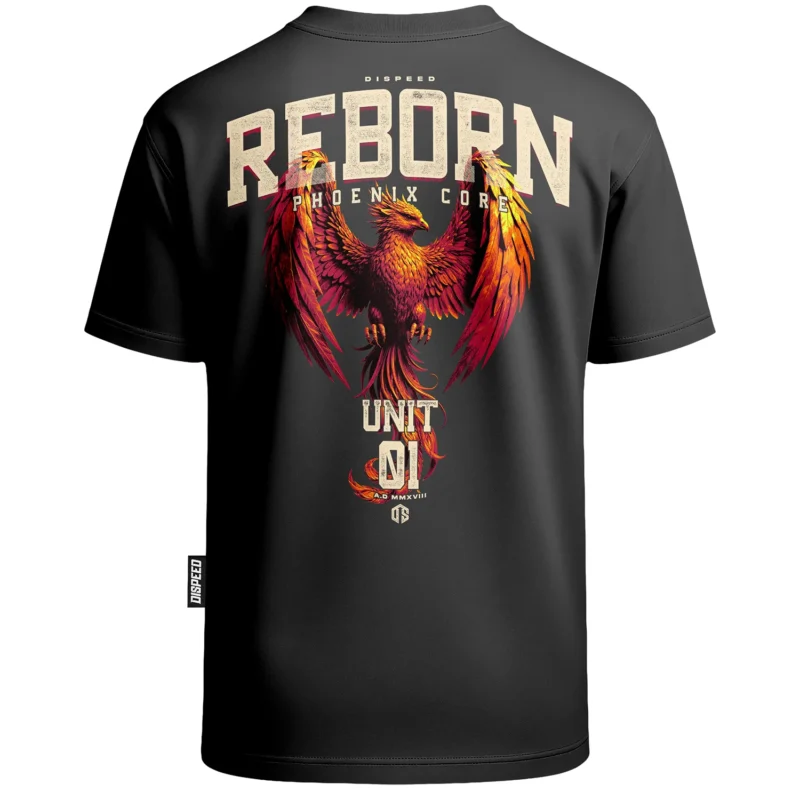 T-shirt Oversize Reborn - Grafitowy