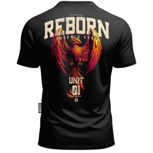 T-shirt SLIM Reborn - Czarny