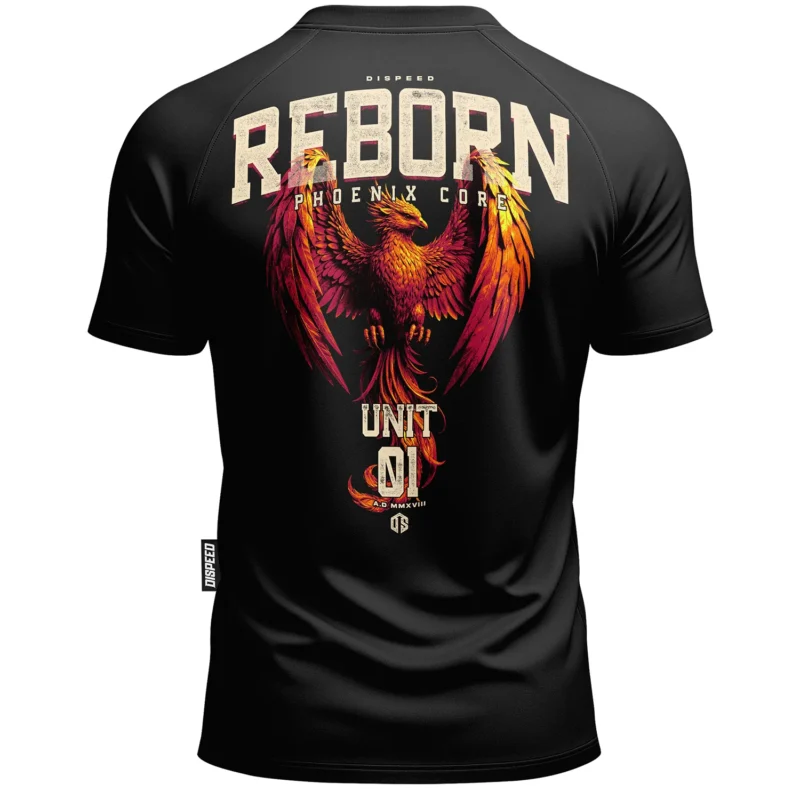 T-shirt SLIM Reborn - Czarny