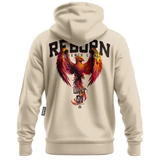 Lekka bluza z kapturem Reborn - Beżowa