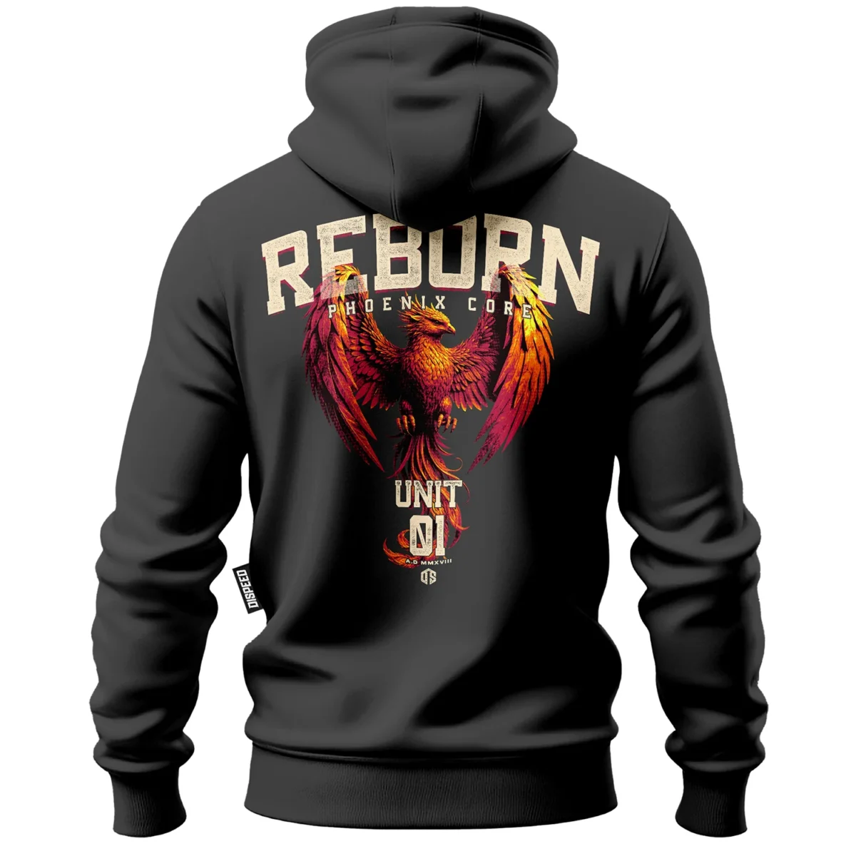 Bawełniana bluza z kapturem Reborn - Grafitowa