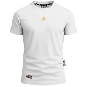 T-shirt bawełniany Sygnet - Biały