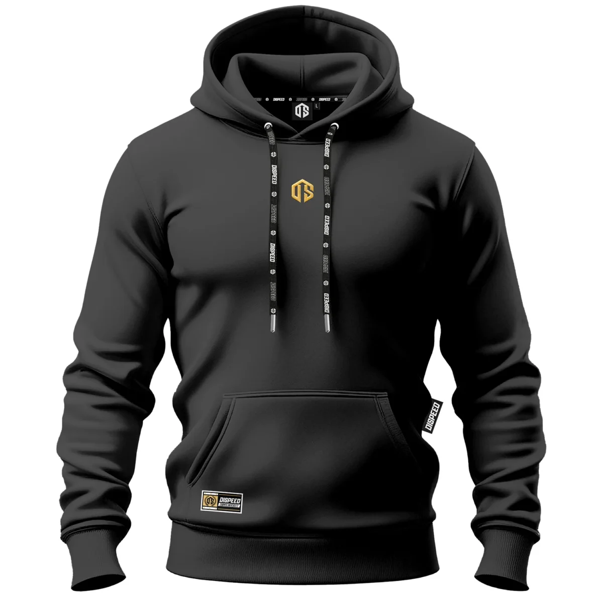 Bawełniana bluza z kapturem Sygnet - Grafitowa