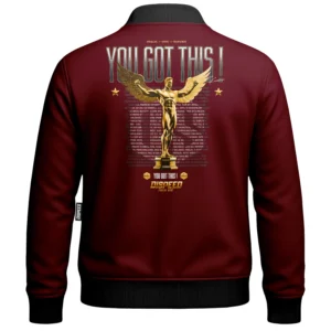 Bluza Baseball You Got This - Bordowa