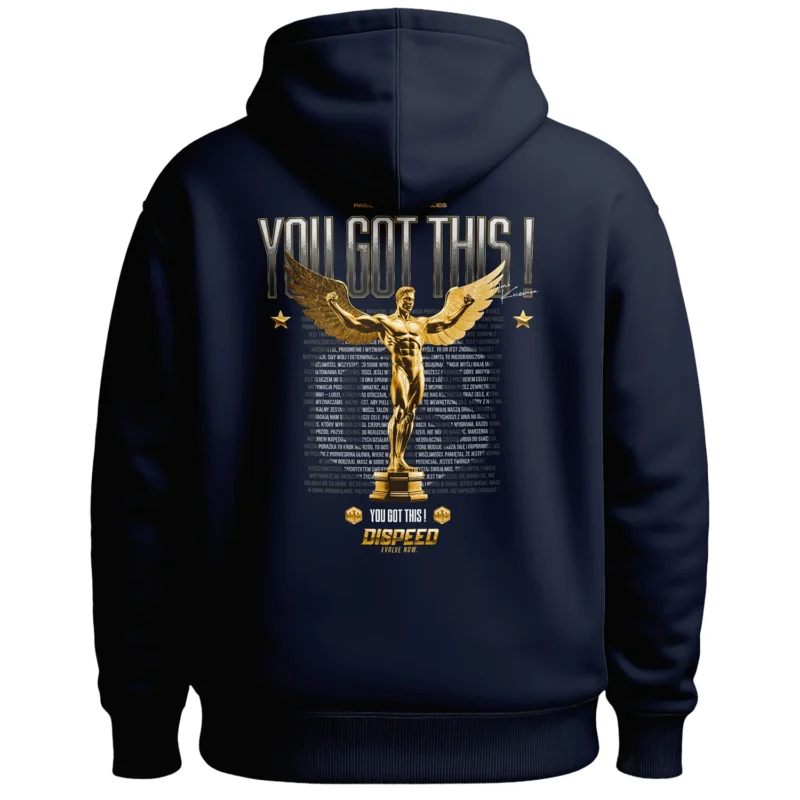 Bluza z kapturem Oversize You Got This - Granatowa