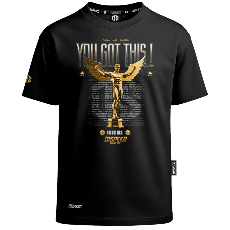T-shirt Oversize You Got This - Czarny