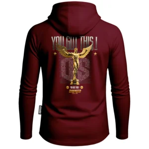 UltraLight Hoodie You Got This - Bordowa