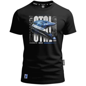 T-shirt bawełniany Blue Helmet Stal Rzeszów - Czarny