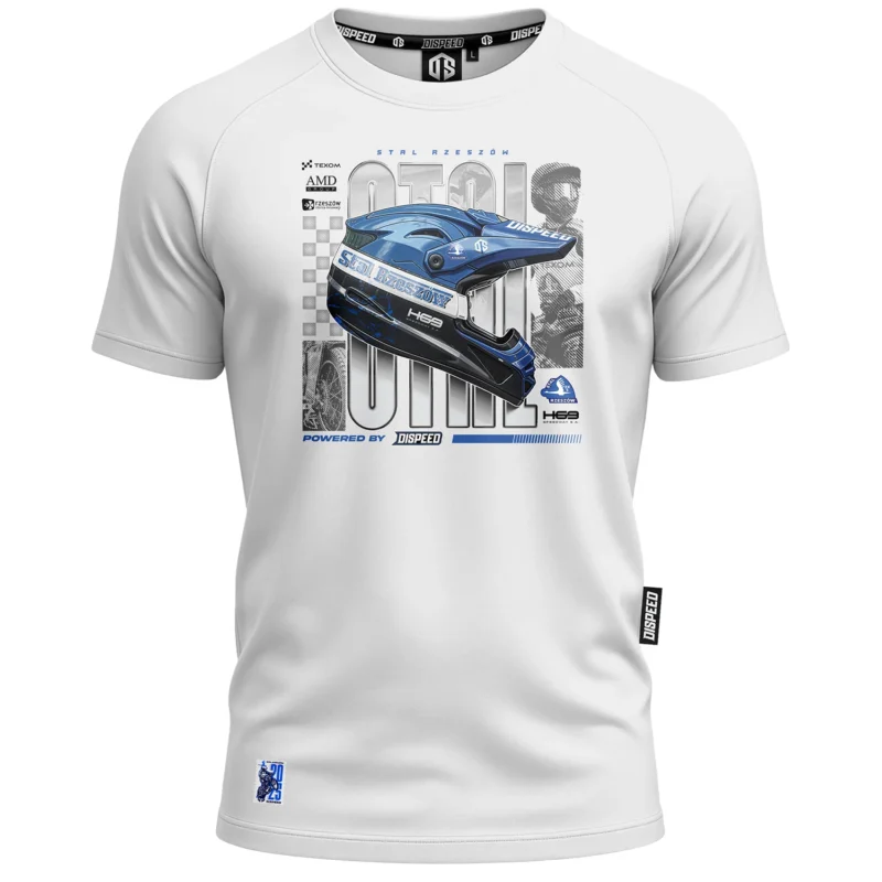 T-shirt bawełniany Blue Helmet Stal Rzeszów - Biały