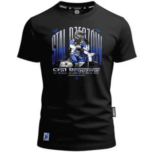 T-shirt bawełniany Stal Rzeszów - Stal Rider'25 - Czarny
