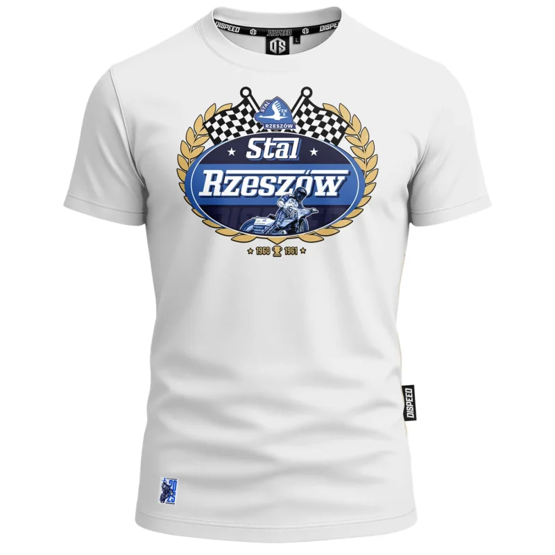 T-shirt bawełniany Stal Rzeszów - Victory 1960 / 1961 - Biały