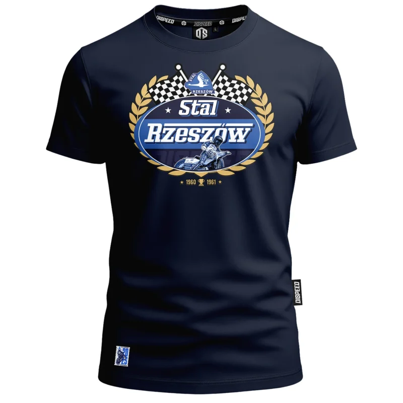 T-shirt bawełniany Stal Rzeszów - Victory 1960/1961 - Granatowy
